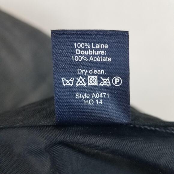 J Crew Pants Mens 34x33 Gray Thompson Slim Wool Dress Suit Trousers Flat Front - Picture 7 of 13